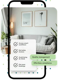 Photo checklist feature for guest room quality verification