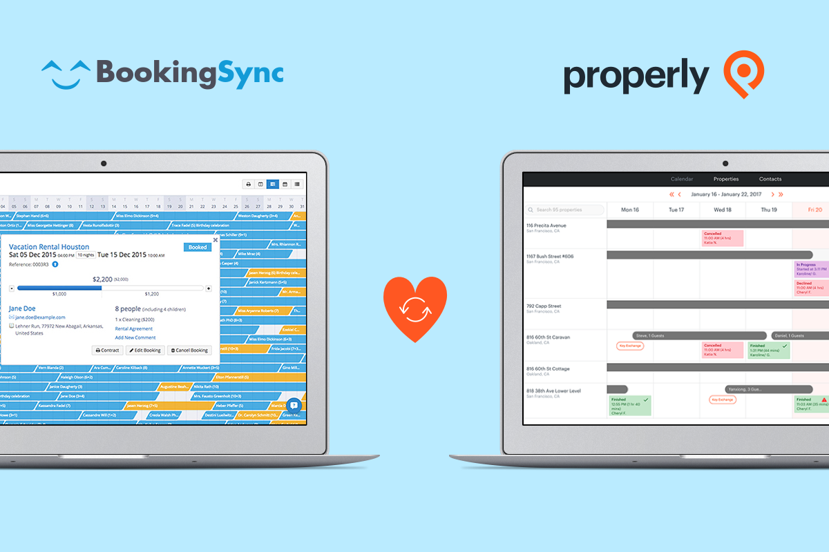 Properly Integrates with BookingSync Property Management System