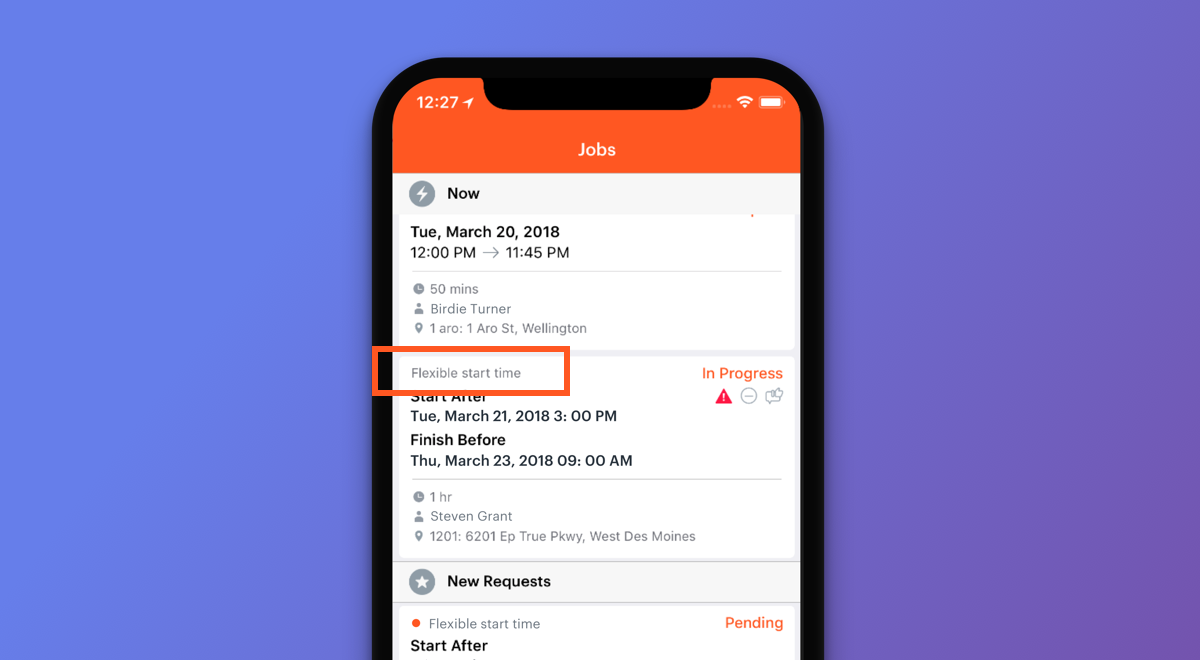 When It's Not a Hot Turn: Schedule Jobs with Flexible Start Time